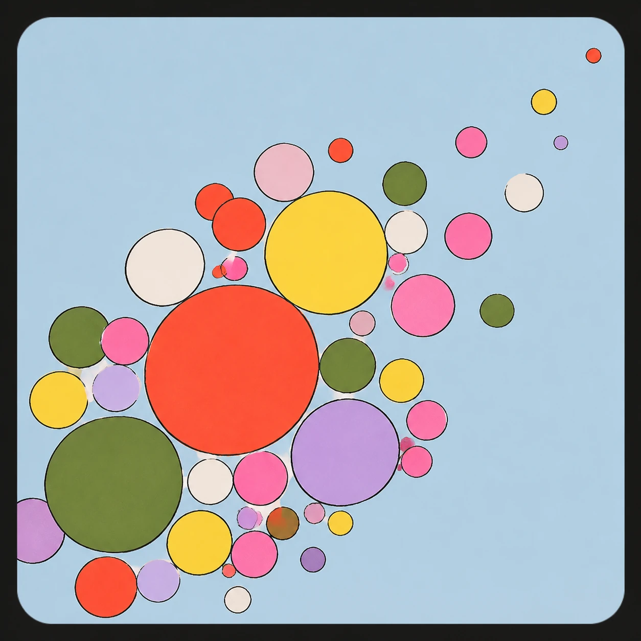 Bubble-inspired web illustration